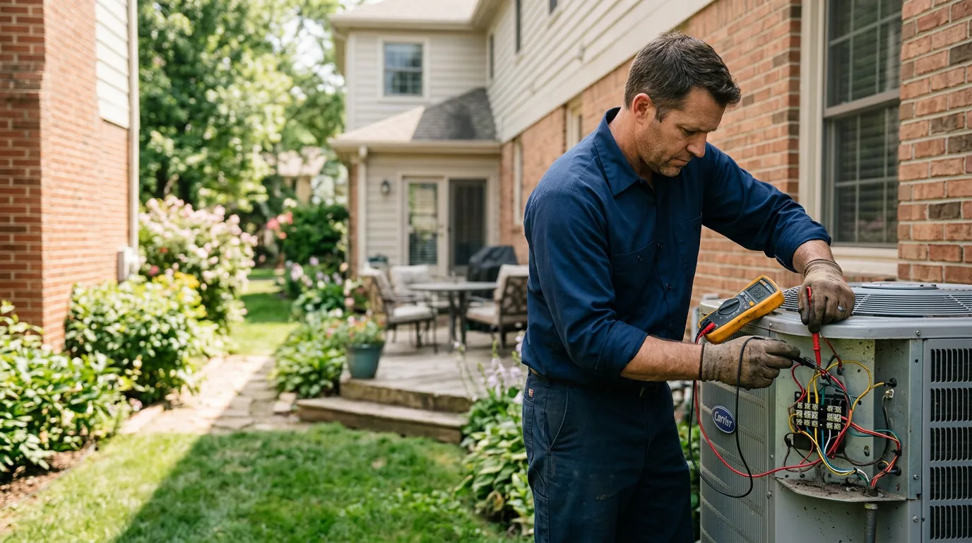 HVAC technician working near Highlandville, MO